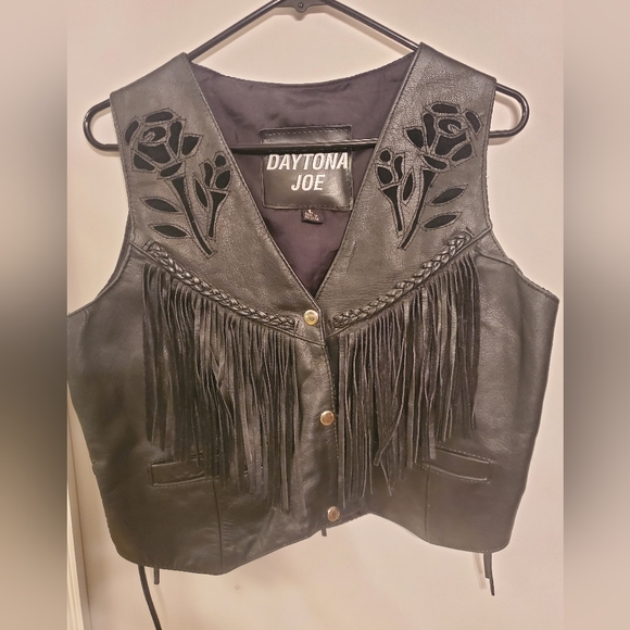 Daytona Joe Jackets & Blazers - Daytona Joe Leather biker vest size L
